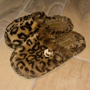 Michael Kors leopard slippers. No tag, size 9?